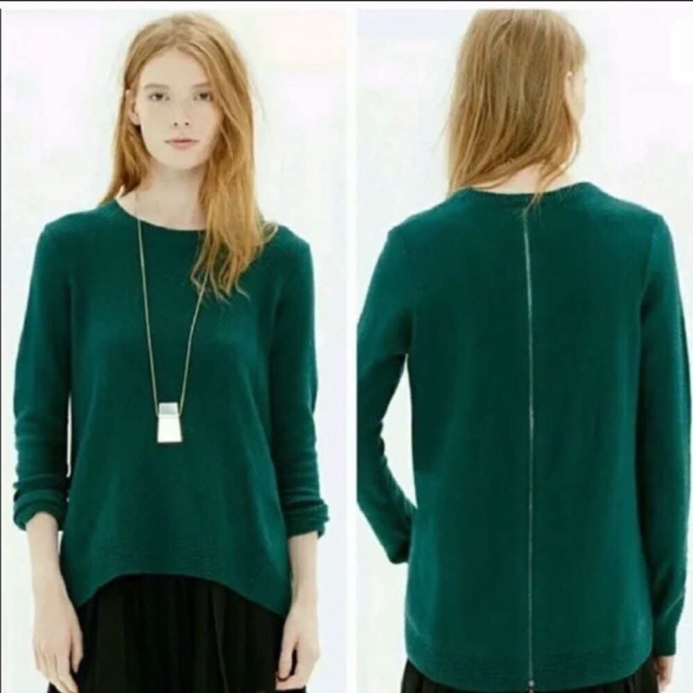 Madewell Sweater Pullover Knit Forest Green Top